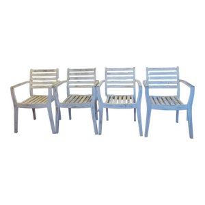 ensemble de 4 chaises - bois