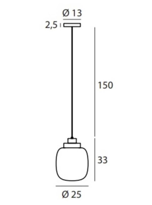 Deux suspensions Legier, verre fumé
