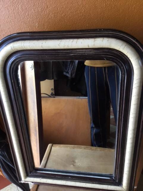 Vintage wall mirror, Napoleon III mirror, wood and stucco mirror, wall mirror, interior decoration