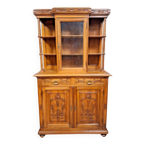 charming and characterful antique walnut two-body buffet.