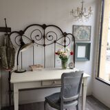 Wrought iron headboard