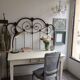 Wrought iron headboard