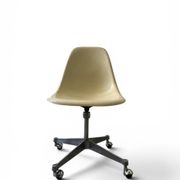 Ecru fibreglass wheelchair by H. Miller for International Furniture