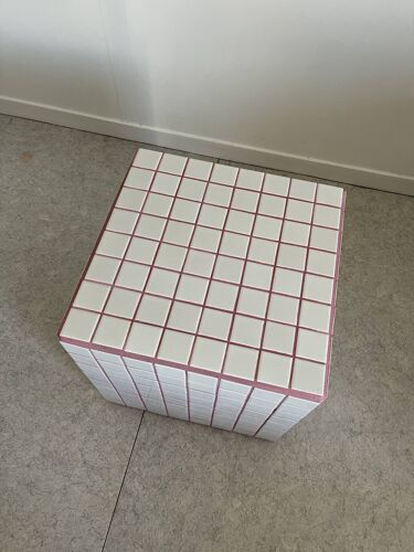 Cubes table d’appoint 40x40 céramique