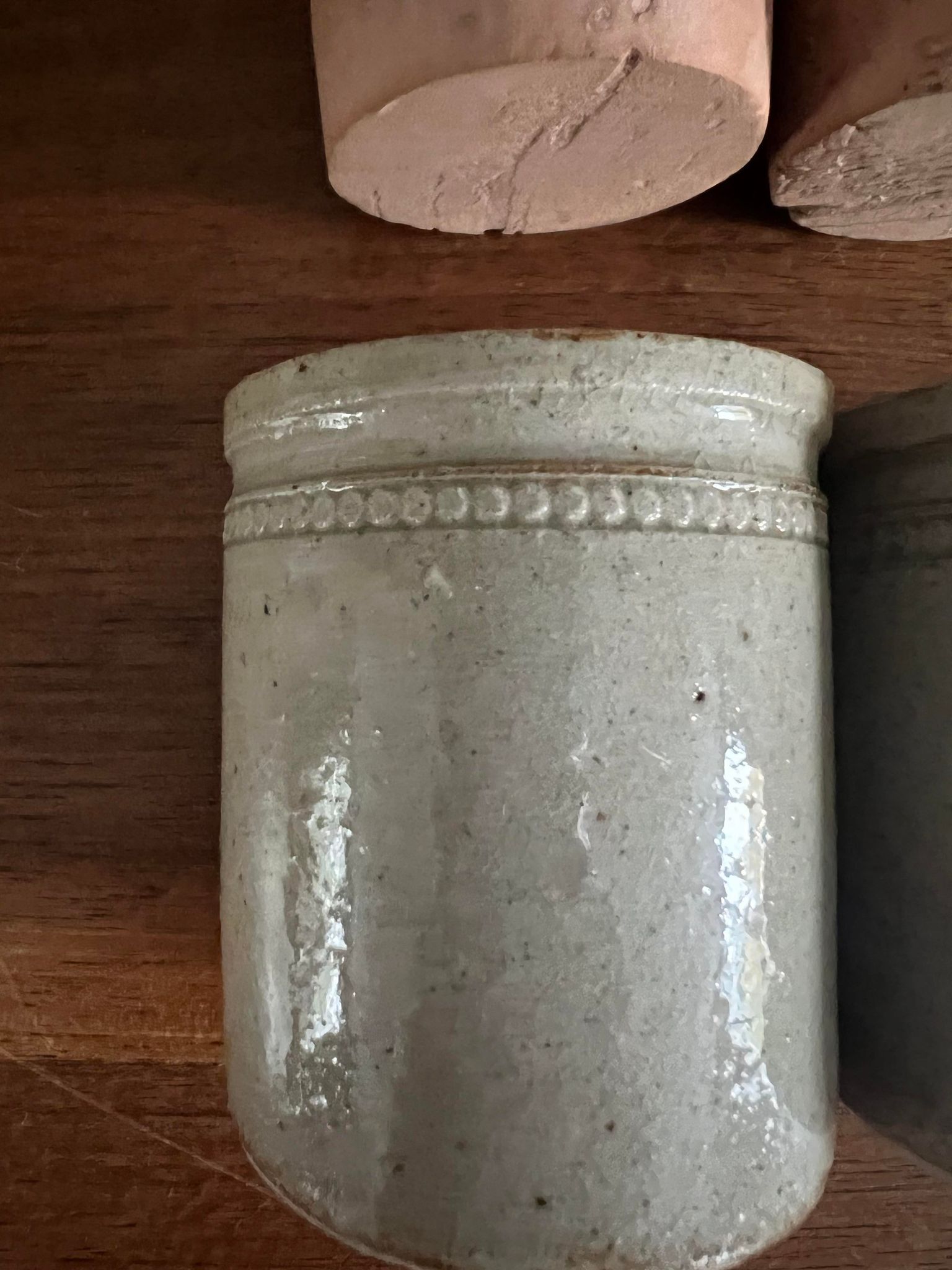 Bourdon Frère Paris stoneware spice jars