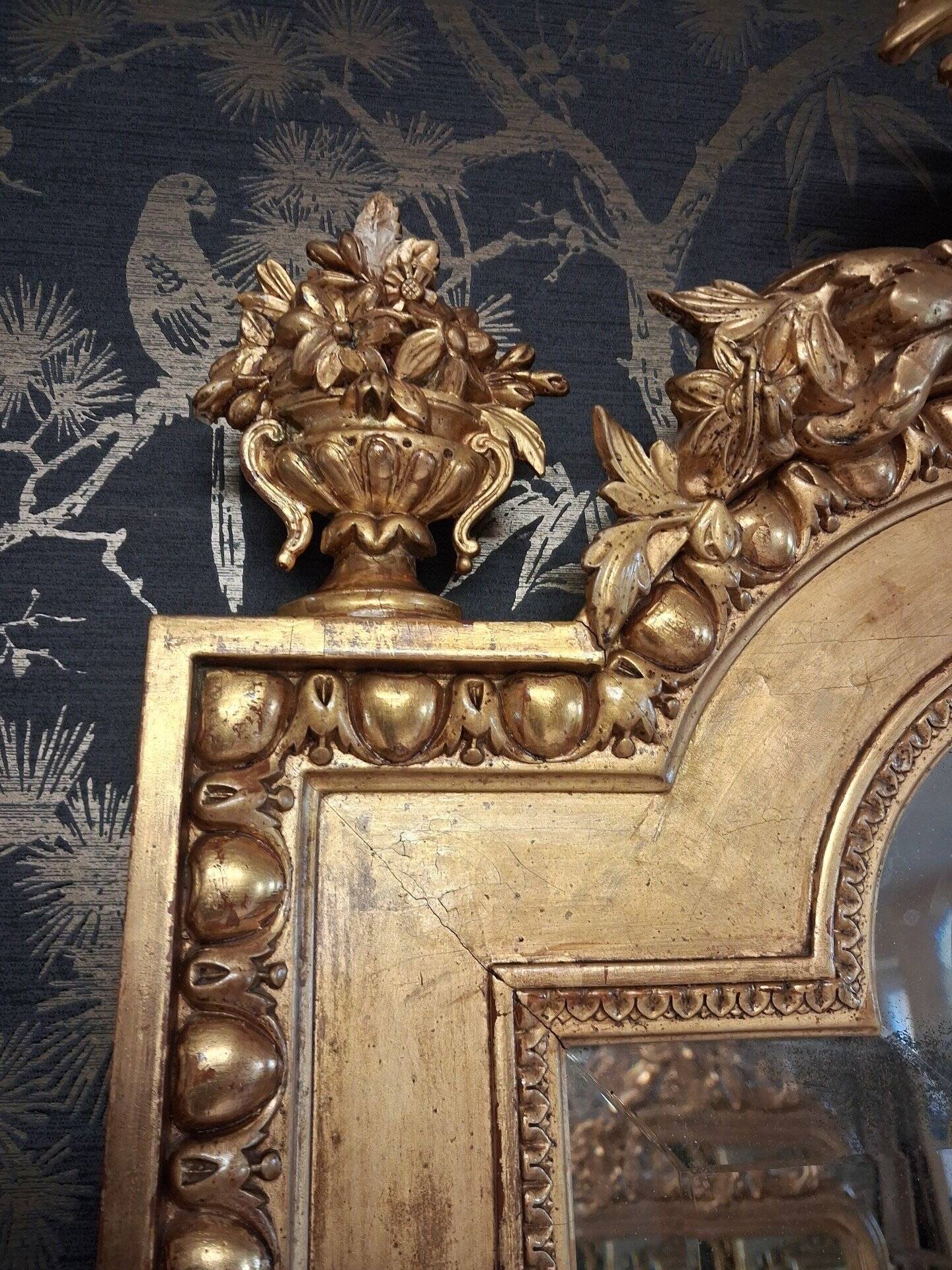 Miroir époque XIX 204 x 110