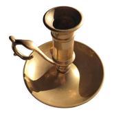 Bougeoir de table en laiton avec système à poussoir pour les bougies