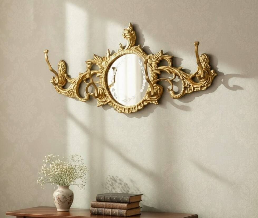 Bronze pole with mirror Imperio style years 40