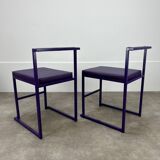 2 postmodern design chairs, 80s
