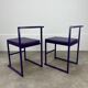 2 chaises design postmoderne, années 80