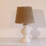 Vintage lamp in stone and rope 1970