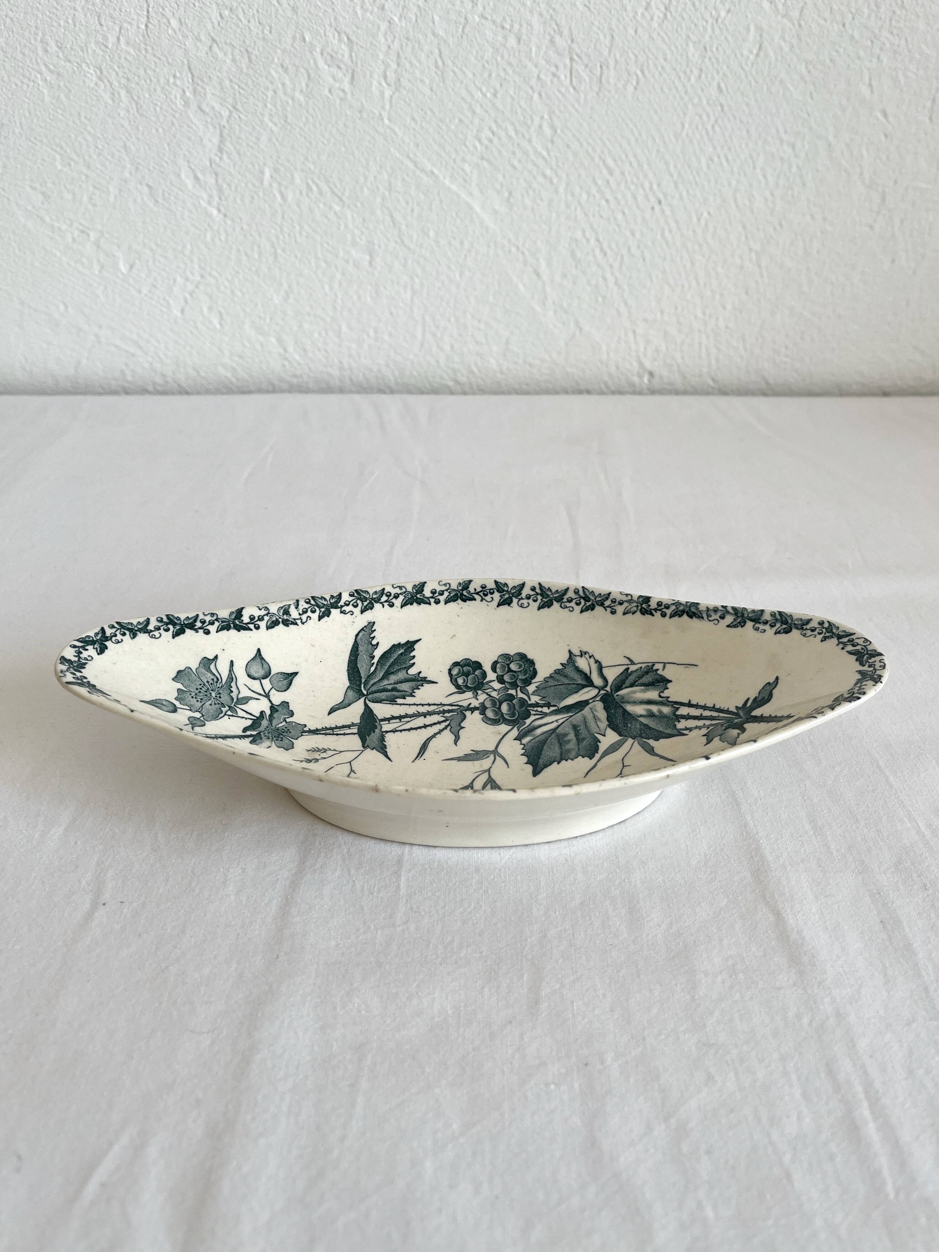 Ironstone bowl, Badonviller circa 1900
