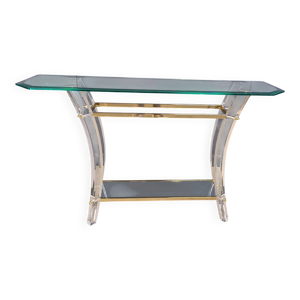 Table console en laiton - 1970