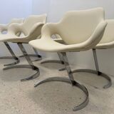 Euro Steel Furniture Idée 2000 Table and Chairs Set Boris Tabacoff