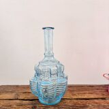 Blue glass carafe