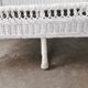 Banquette en rotin blanc