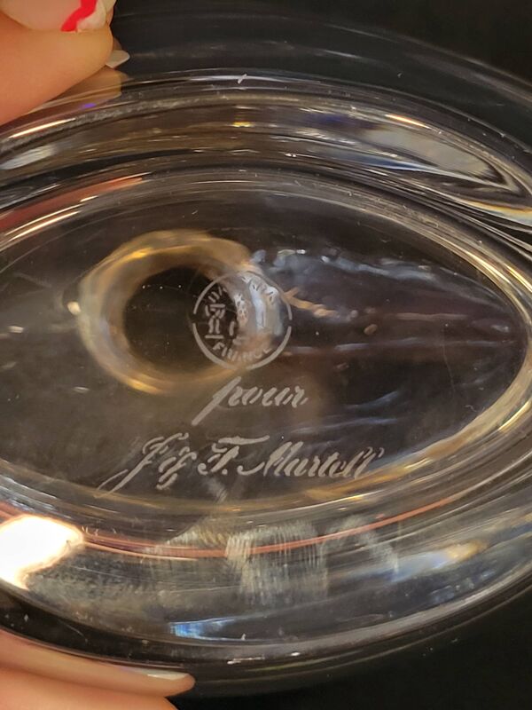 Carafe En Cristal Baccarat Pour Cognac J&F Martell 75 Cl