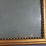 Old beaded frame st. Louis XVI gilded stucco wood