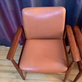 Set of six Diplomat armchairs, model 209 by Finn Juhl, Cado, 1960s