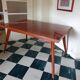 Varnished wooden table from the 1960s.