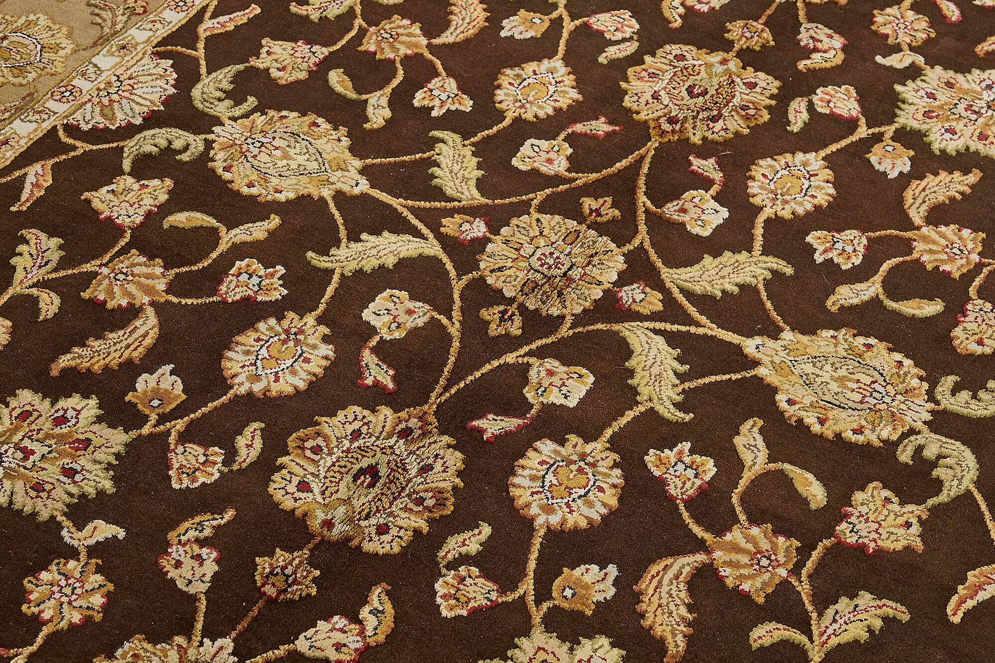 Turkish Handknotted Wool Oushak Rug 178 cm x 277 cm