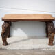 Wood and vine coffee table