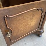 Pair of chippendale art deco bedsides
