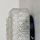 Small square wall light ceiling light molded glass 1970 1980