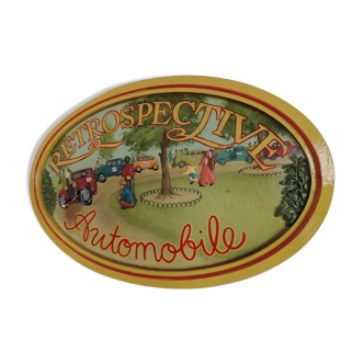 Old plate, country corner, automotive retrospective year 70