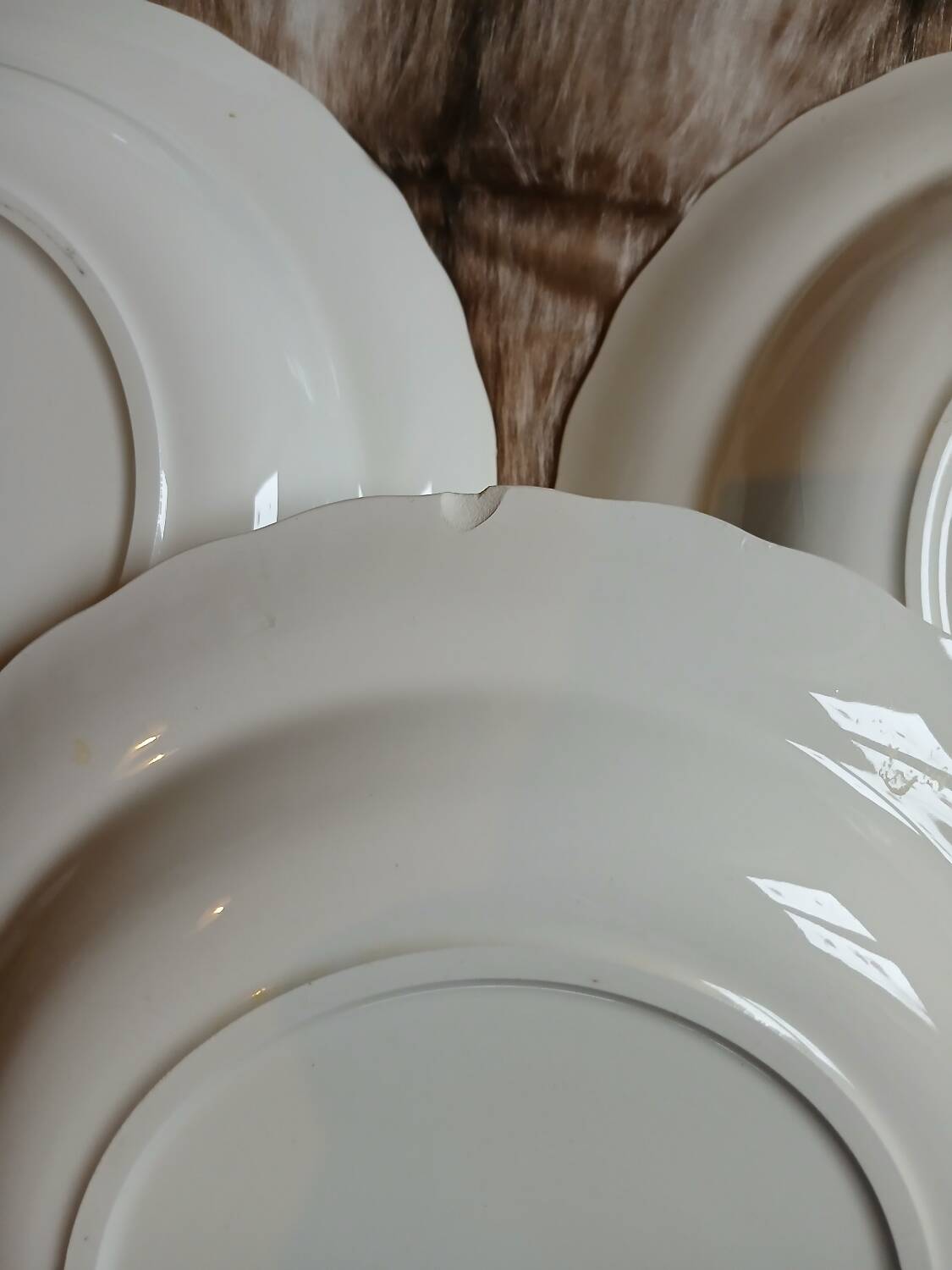 12 assiettes creuses anciennes "Capri "