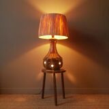 Vintage ceramic lamp base Scandinavian decoration retro floor lamp shades of brown