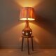 Vintage ceramic lamp base Scandinavian decoration retro floor lamp shades of brown