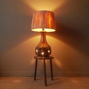 Vintage ceramic lamp base Scandinavian decoration retro floor lamp shades of brown