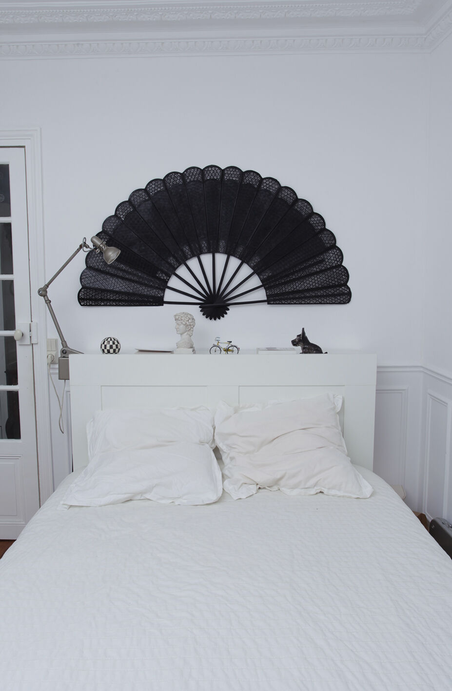 Éventail cannage sombre - 144 cm