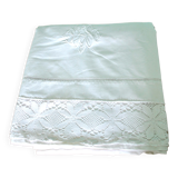 Vintage sheets in embroidered cotton and lace LS 170x280 *F1*