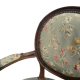 Fauteuil médaillon de style Louis XVI