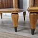 Paire de tables de nuit des années 50 avec plateau miroir