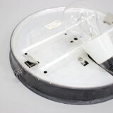 Glass flush mount light czechoslovakia, 1970