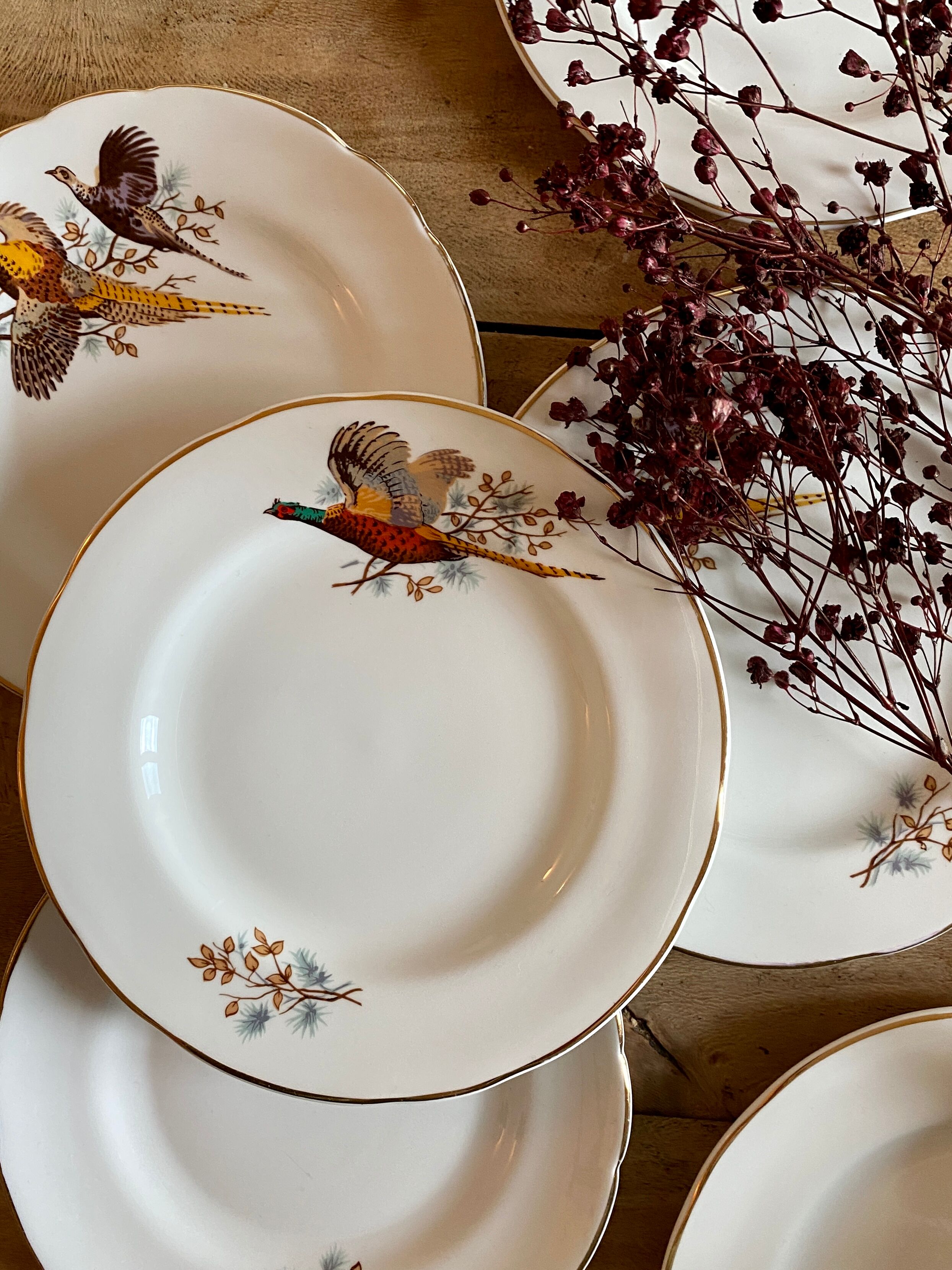 Set of 6 vintage dessert plates