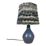 Karoly Balogh ceramic lamp in Dreux, wool lampshade