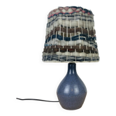 Karoly Balogh ceramic lamp in Dreux, wool lampshade
