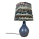 Karoly Balogh ceramic lamp in Dreux, wool lampshade