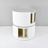 Set of Two Eugenio Gerli Tavolino container girevole T128 Revolver Italy 1969