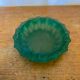Cendrier Ancien LUMINARC Verre Moulé Vert Vintage