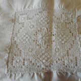 White linen tablecloth