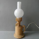 Rope and opaline lamp from the 60s