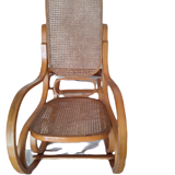 Rocking chair en rotin