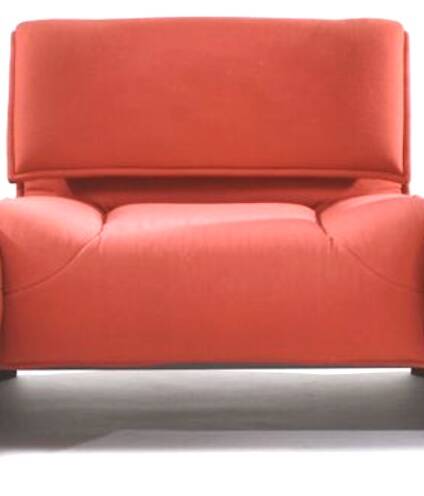 Leather sofa, Cassina Veranda model by Vico Magistretti