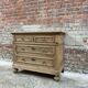 Commode en chêne blanchi avec 4 tiroirs