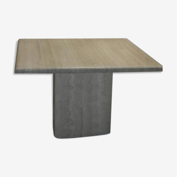 Travertine marble coffee table